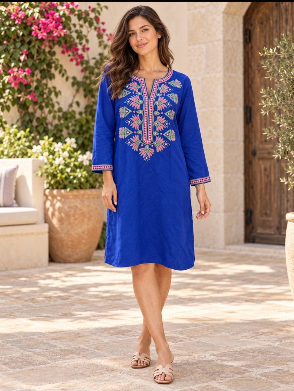 SULU Collection size 6 embroidered tunic